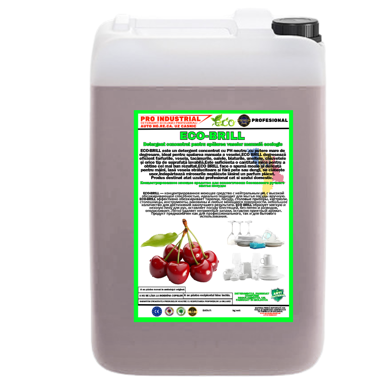 Detergent concentrat profesional pentru spălarea manuală a vaselor ecologic(Pentru preț şi cantitate angro Contactați-ne)