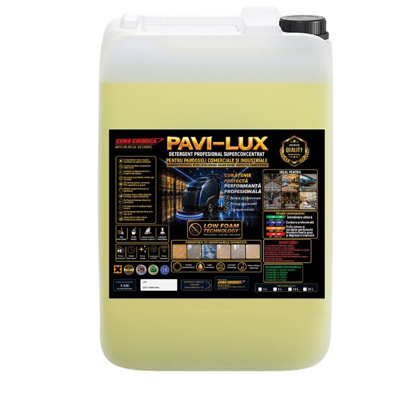 Detergent profesional universal pentru toate tipurile de pardoseli, ideal pentru utilizare în mașini automate de spălat pardoseli